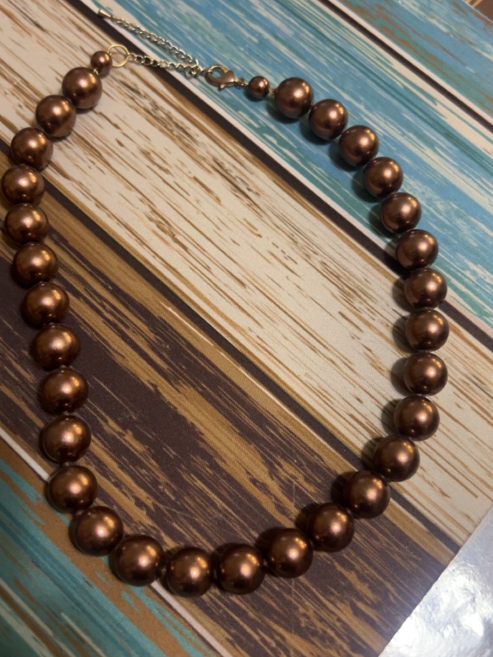 Classic Brown Pearl Necklace - Women Jewelry